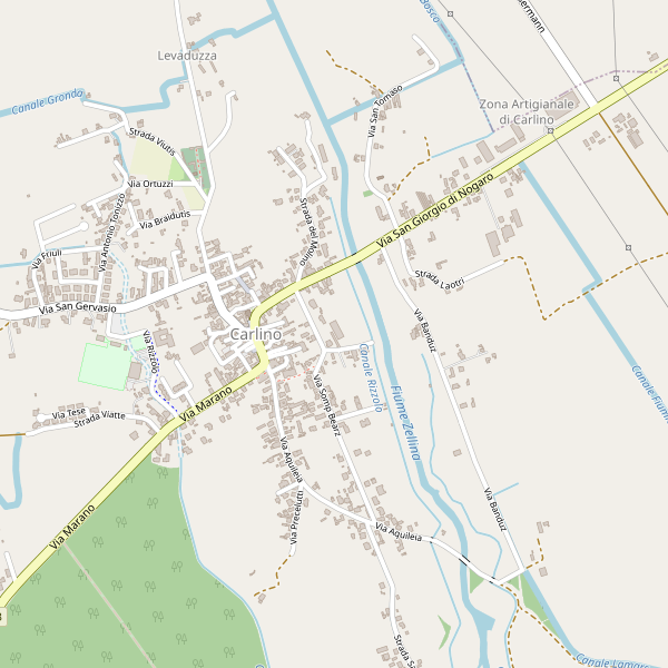 Thumbnail mappa stradale di Carlino