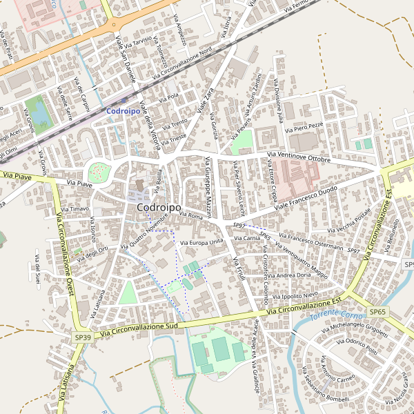 Thumbnail mappa stradale di Codroipo