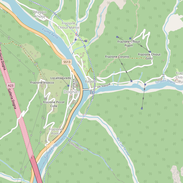 Thumbnail mappa autonoleggi di Dogna