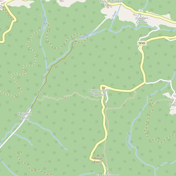Thumbnail mappa stradale di Drenchia