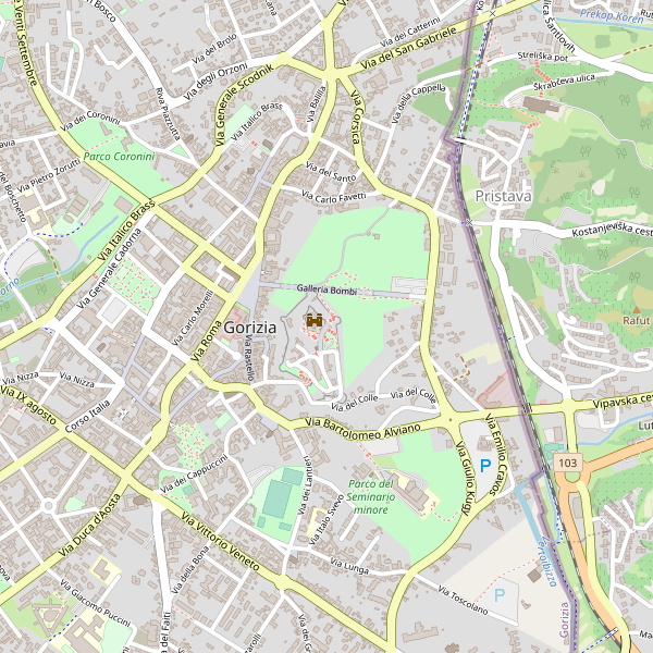 Thumbnail mappa parcheggibiciclette di Gorizia