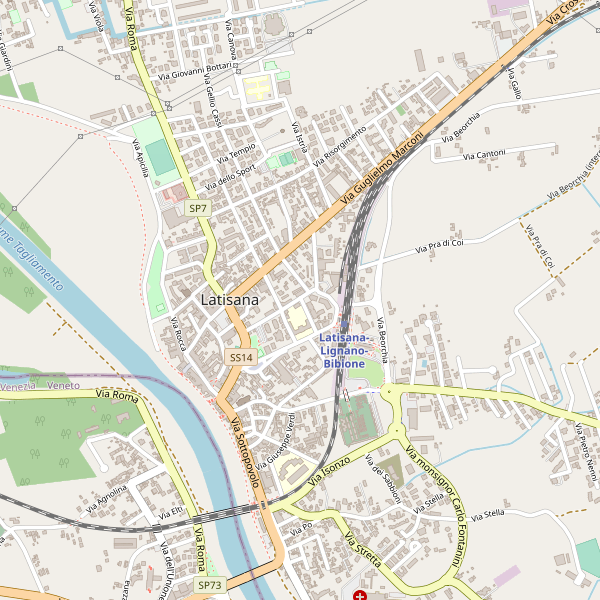 Thumbnail mappa stradale di Latisana