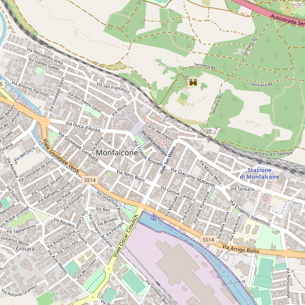 Thumbnail mappa stradale di Monfalcone