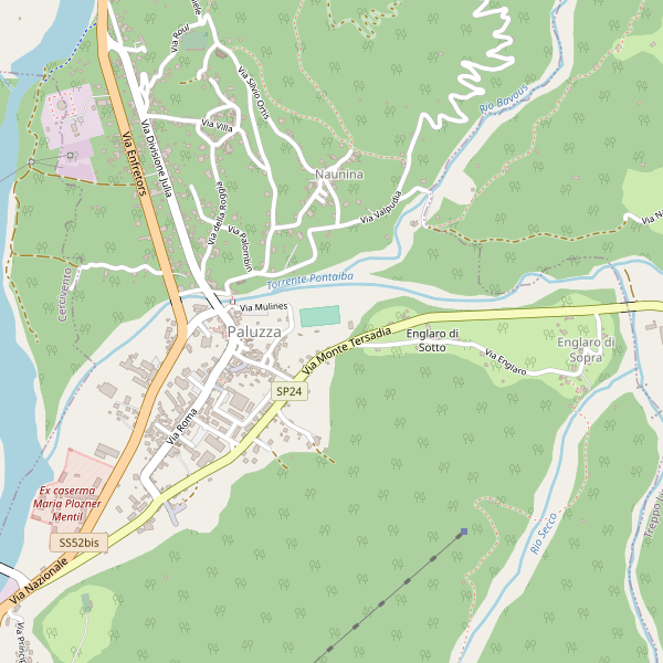 Thumbnail mappa stradale di Paluzza