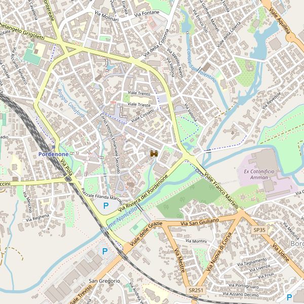 Thumbnail mappa stradale di Pordenone