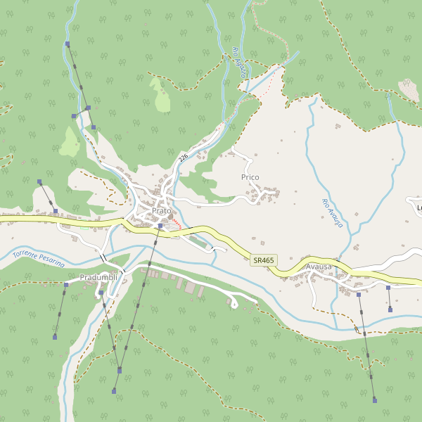 Thumbnail mappa stradale di Prato Carnico
