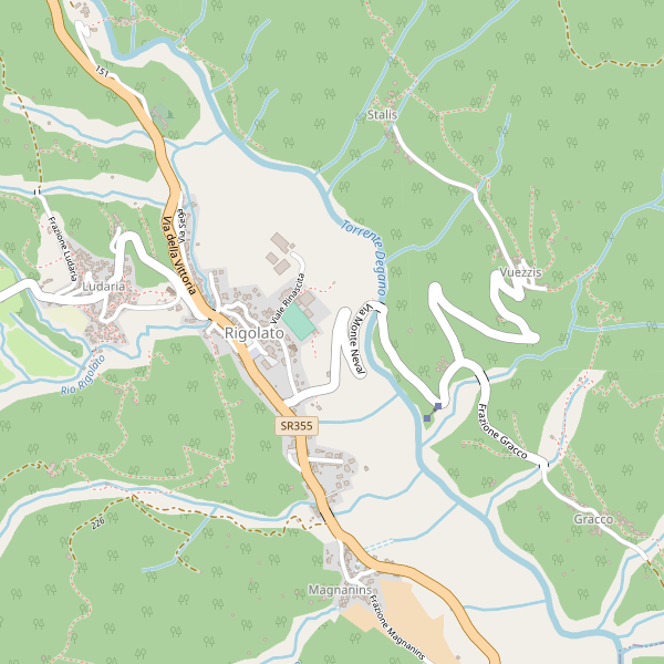 Thumbnail mappa hotel di Rigolato