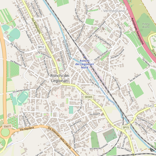 Thumbnail mappa stradale di Ronchi dei Legionari