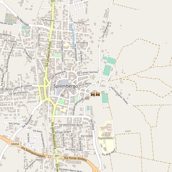 Thumbnail mappa stradale di Spilimbergo