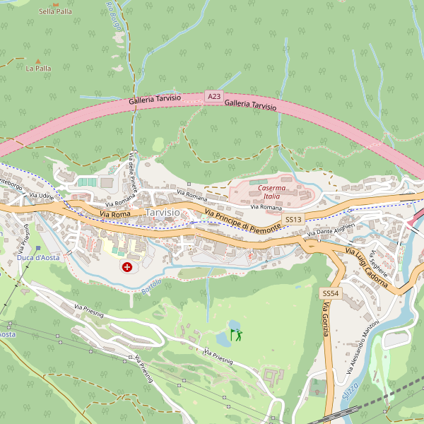 Thumbnail mappa stradale di Tarvisio
