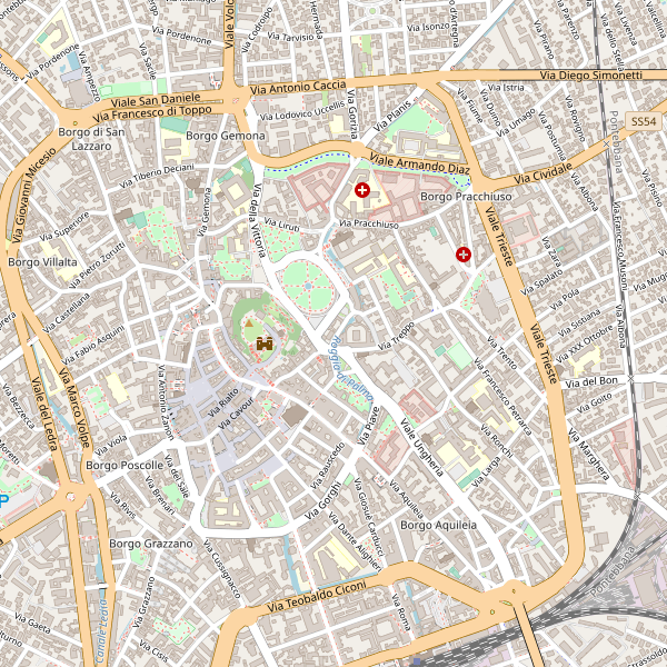 Thumbnail mappa medici di Udine