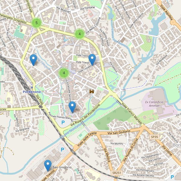 Thumbnail mappa bancomat di Pordenone