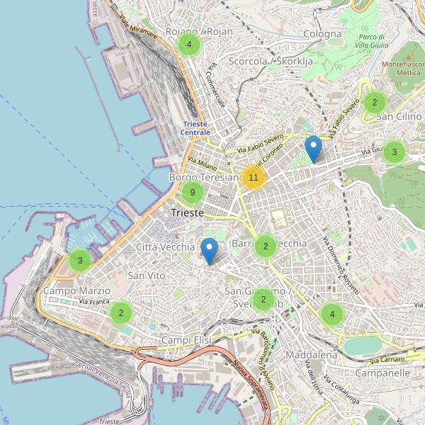 Thumbnail mappa bancomat di Trieste
