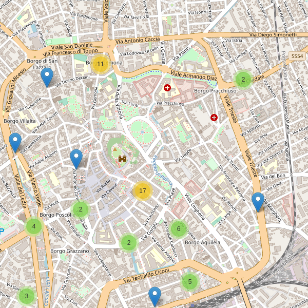 Thumbnail mappa bancomat di Udine