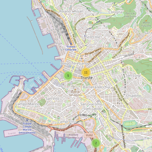 Thumbnail mappa calzature di Trieste