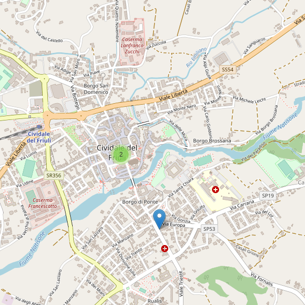 Thumbnail mappa farmacie di Cividale del Friuli