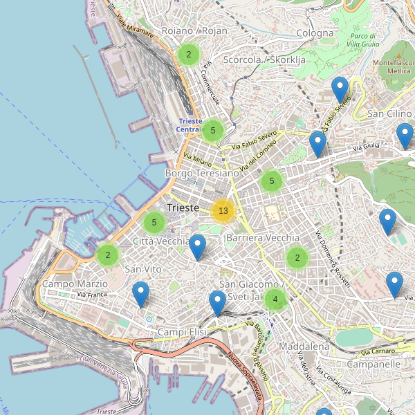 Thumbnail mappa farmacie di Trieste