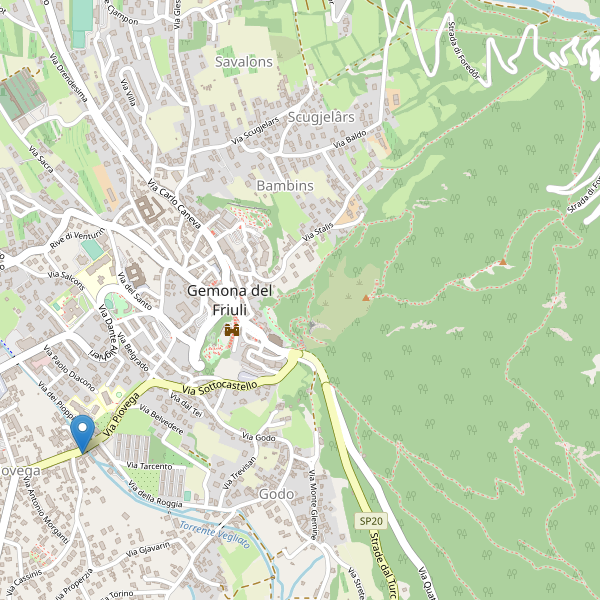 Thumbnail mappa hotel di Gemona del Friuli