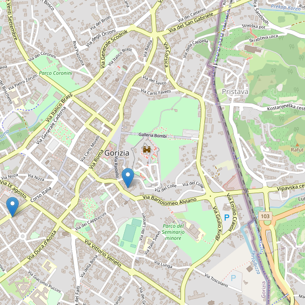 Thumbnail mappa hotel Gorizia