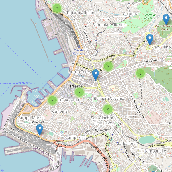 Thumbnail mappa monumenti di Trieste