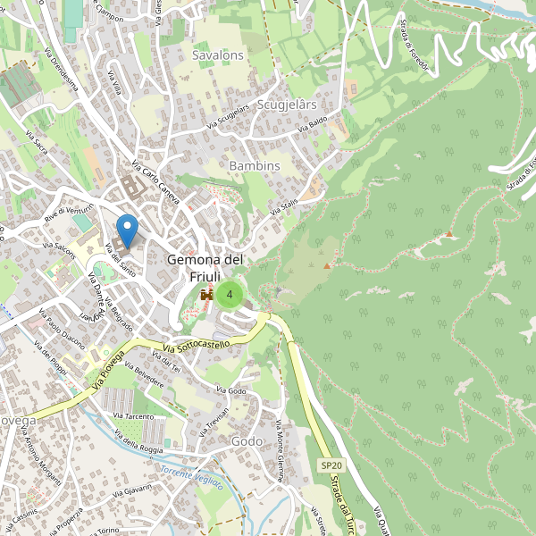 Thumbnail mappa musei di Gemona del Friuli