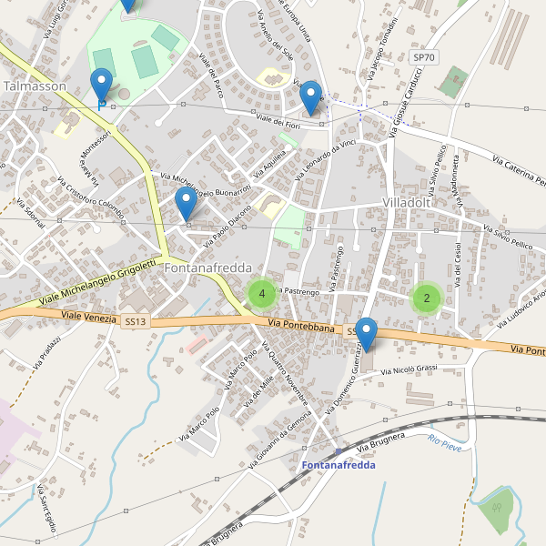 Thumbnail mappa parcheggi di Fontanafredda