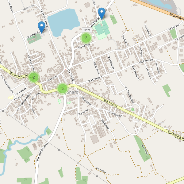 Thumbnail mappa parcheggi di Gonars
