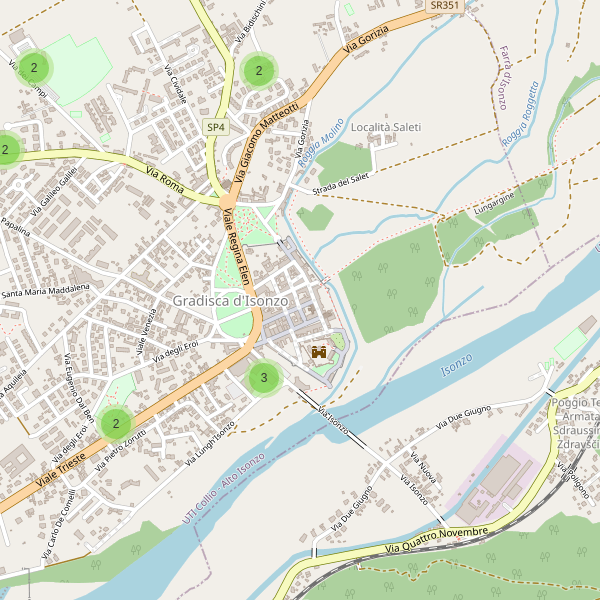 Thumbnail mappa parcheggi di Gradisca d'Isonzo