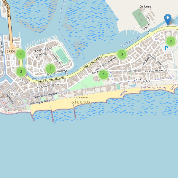 Thumbnail mappa parcheggi di Grado