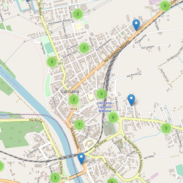 Thumbnail mappa parcheggi di Latisana