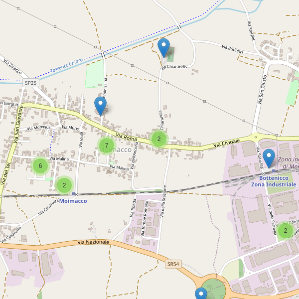 Thumbnail mappa parcheggi di Moimacco