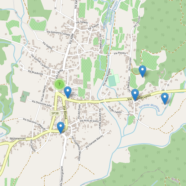Thumbnail mappa parcheggi di Nimis