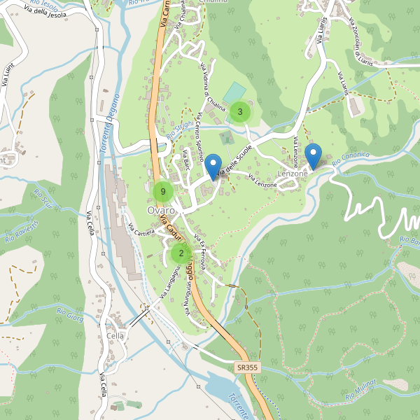 Thumbnail mappa parcheggi di Ovaro