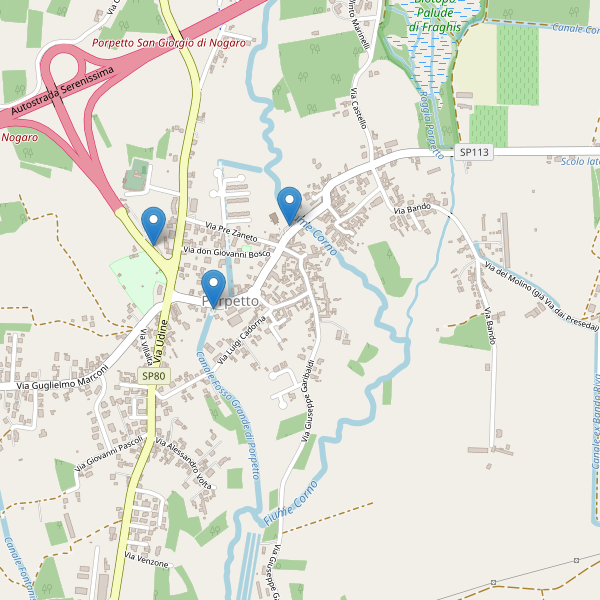 Thumbnail mappa parcheggi di Porpetto