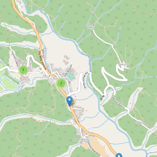 Thumbnail mappa parcheggi di Rigolato