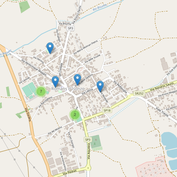 Thumbnail mappa parcheggi di Romans d'Isonzo