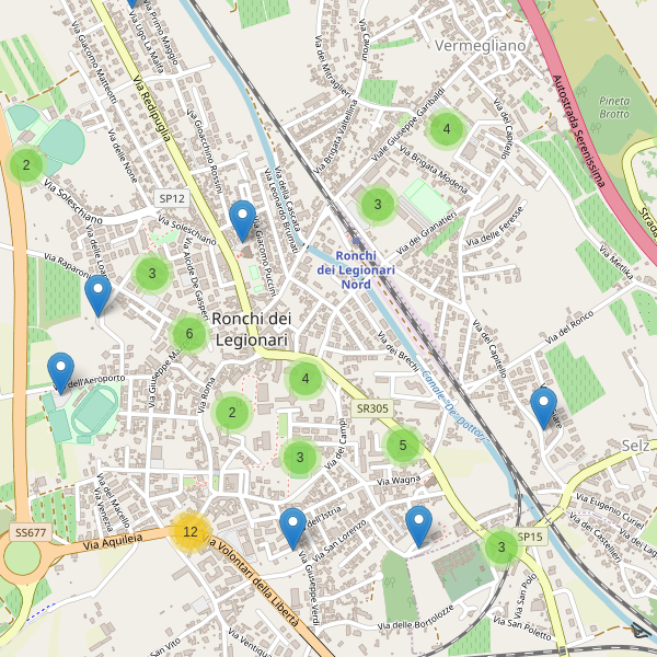 Thumbnail mappa parcheggi di Ronchi dei Legionari