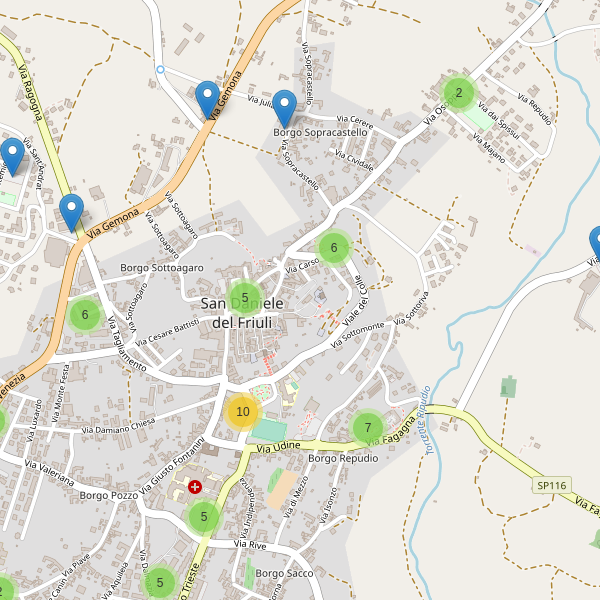 Thumbnail mappa parcheggi di San Daniele del Friuli