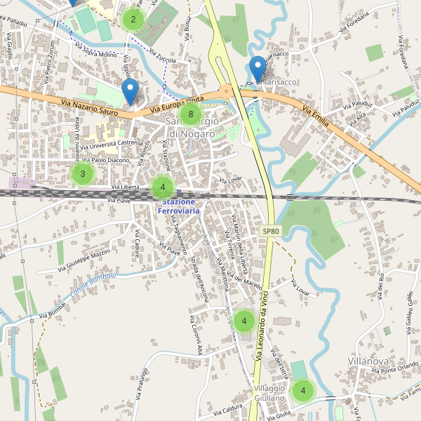 Thumbnail mappa parcheggi di San Giorgio di Nogaro