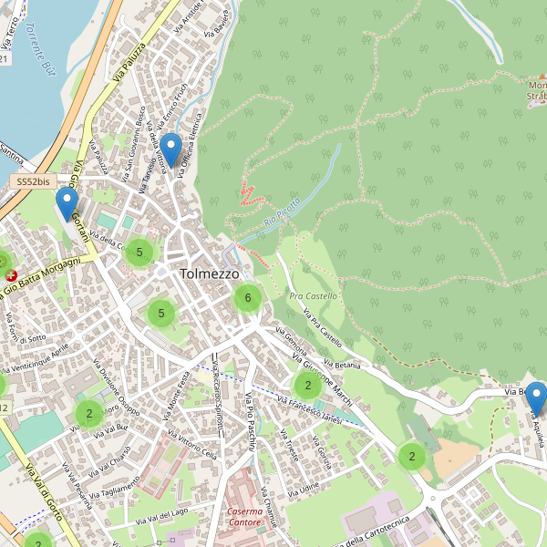 Thumbnail mappa parcheggi di Tolmezzo