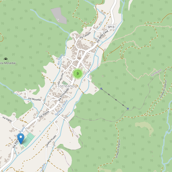 Thumbnail mappa parcheggi di Torreano