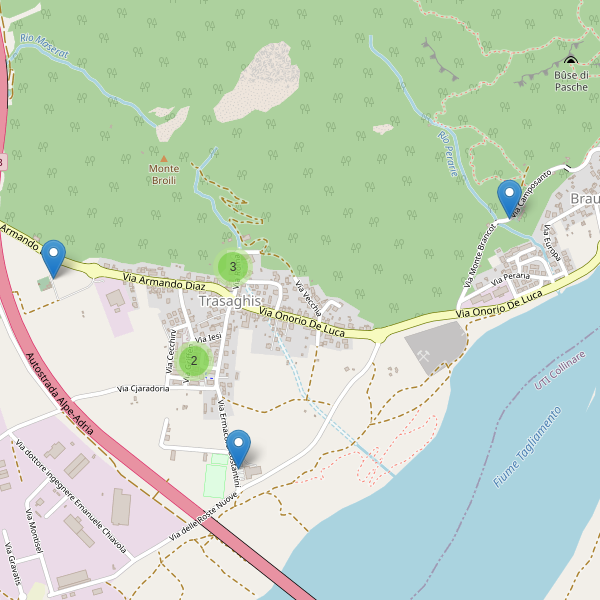 Thumbnail mappa parcheggi di Trasaghis