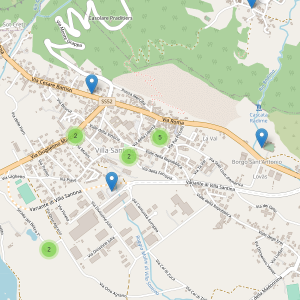 Thumbnail mappa parcheggi di Villa Santina