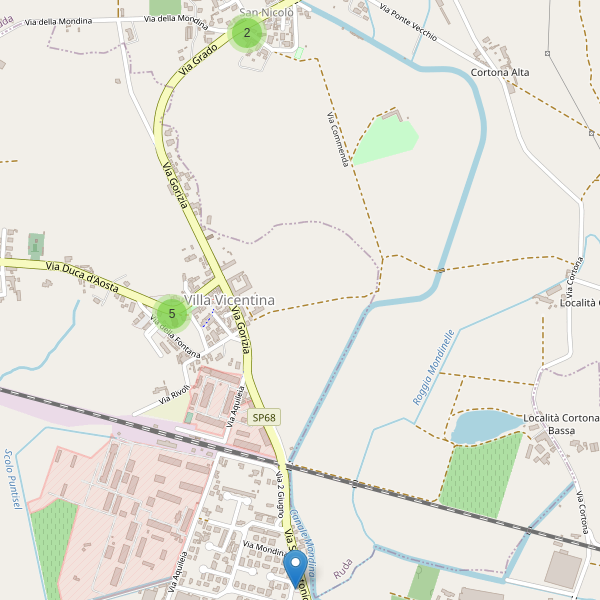 Thumbnail mappa parcheggi di Villa Vicentina