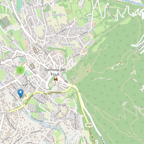 Thumbnail mappa scuole di Gemona del Friuli