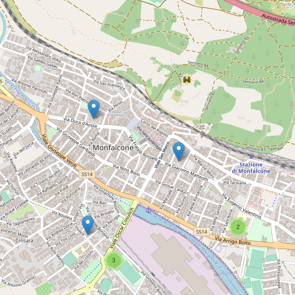 Thumbnail mappa scuole di Monfalcone