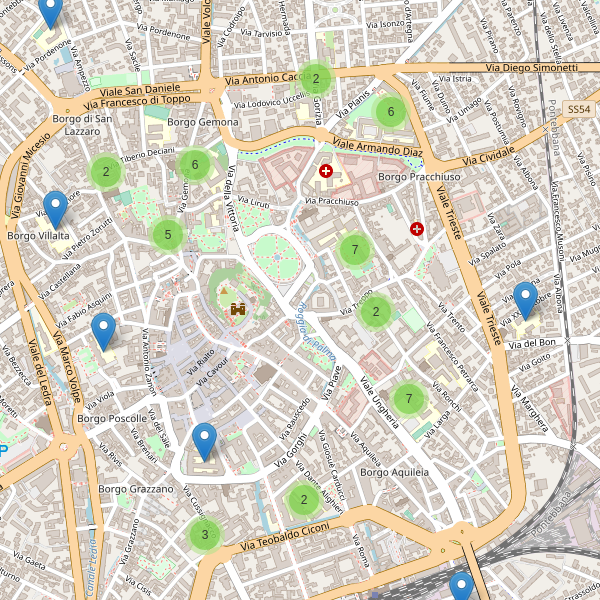 Thumbnail mappa scuole di Udine