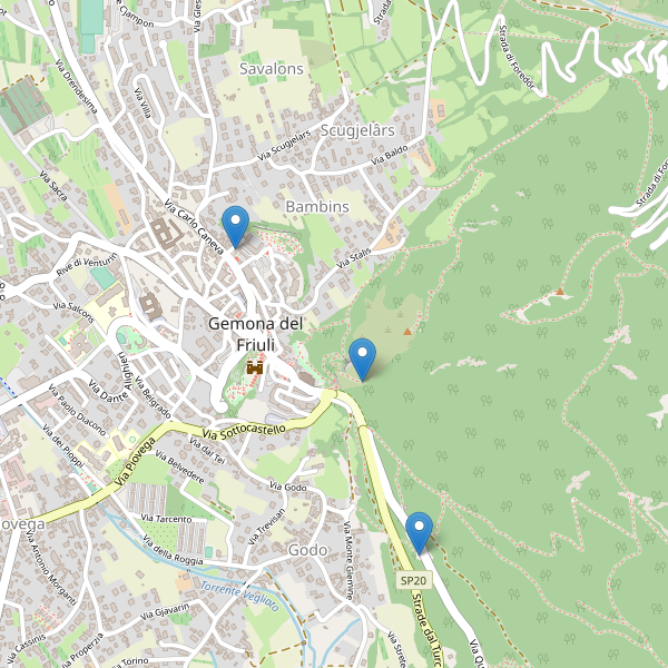 Thumbnail mappa sitiarcheologici di Gemona del Friuli