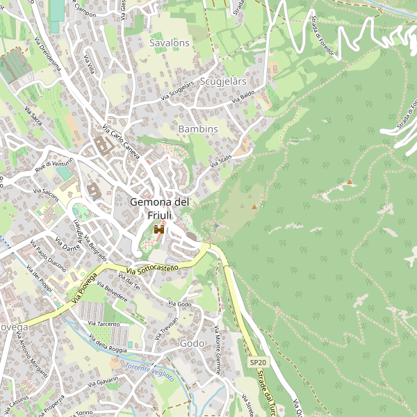 Thumbnail mappa stazioni di Gemona del Friuli