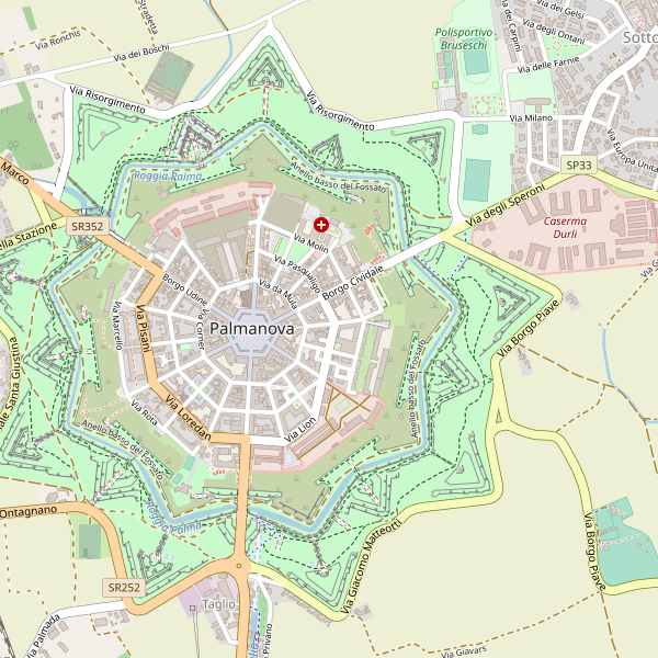 Thumbnail mappa stazioni di Palmanova